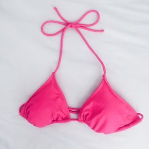Pink Triangle Bikini Top